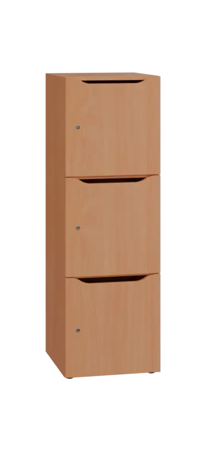 DOMINOU 33 úložná skříň 3-boxová, 1367x450x400 mm, buk royal